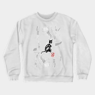 sumi-e cat Crewneck Sweatshirt